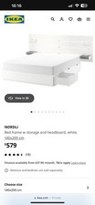 Ikea nordli double for sale  READING