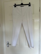 Zara white trousers for sale  SUTTON COLDFIELD