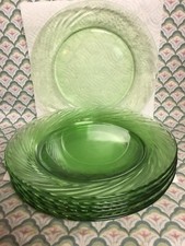 Prato de jantar Pyrex FESTIVA redemoinho verde grande 10,75” conjunto de 6 vidro temperado muito bom estado usado comprar usado  Enviando para Brazil