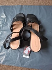 Black matalan sandals for sale  LITTLEHAMPTON