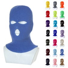 Máscara de esqui aquecedora de pescoço máscara de ciclismo 3 furos malha balaclava rosto completo comprar usado  Enviando para Brazil