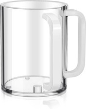 MAQUITA Judaica Hand Washing Cup with clear body and white handles, White , usado comprar usado MAQUITA Judaica Hand Washing Cup with clear body and white handles, White , usado comprar usado  Enviando para Brazil