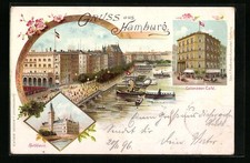 Lithographie hamburg colonaden gebraucht kaufen  Berlin