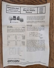 Dispositivos de saída plug-in LED pulsado estado sólido controles ópticos Opcon Inc. MANUAL comprar usado  Enviando para Brazil