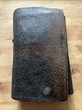 Leather wallet parchment for sale  STROUD