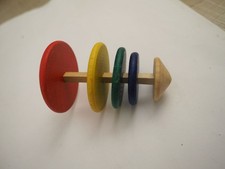 Toupie multicolore bois d'occasion  Auterive