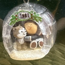 Usado, Enfeite de Natal vintage 1981 Hallmark Frosty Friends Igloo 2ª série comprar usado  Enviando para Brazil