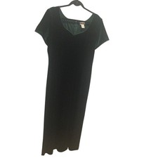 Vestido maxi feminino veludo plus size 16 verde caçador formal escuro romântico clássico, usado comprar usado  Enviando para Brazil