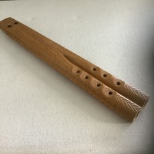 Usado, Instrumento de sopro vintage de madeira balcânica flauta dupla esculpida à mão madeira clara comprar usado  Enviando para Brazil