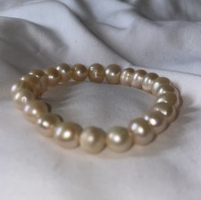 Usado, Pulseira Elástica Natural de Pérola Akoya 7,5 mm VENDA DE FIM DE VERÃO comprar usado  Enviando para Brazil