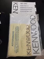 Istruzioni manuale kenwood usato  Italia