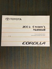 2005 COROLLA MANUAL DO PROPRIETÁRIO DE FÁBRICA FABRICANTE DE EQUIPAMENTO ORIGINAL comprar usado  Enviando para Brazil