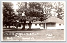 Fremont-Metz-Tustin Wi~Cabin Trio~Monsted Point Resort Elster RPPC c1927 Waupun comprar usado  Enviando para Brazil