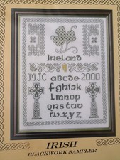 Irish blackwork sampler for sale  TODMORDEN