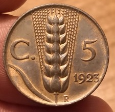 Moneta centesimi 1923 usato  Olbia