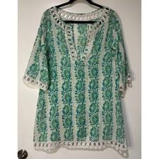 Usado, Túnica Calypso Christiane Celle Feminina Tamanho 2 Algodão Cobertura Top Vintage Multi comprar usado  Enviando para Brazil