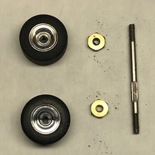 AJ's Slot Car Silicone Estreito Slicks-Rodas de Alumínio Polido-Eixo-Porcas de Batedores comprar usado  Enviando para Brazil