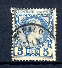 Monaco 1885 effigie usato  Brescia