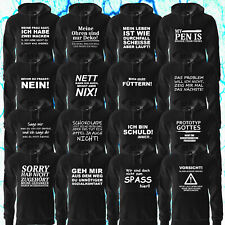 Sprüche hoodie kapuzenpullove gebraucht kaufen  Tirschenreuth