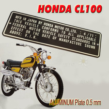 Placa de quadro personalizada Honda CL100 4/71, número de chassi elevado, mais informações abaixo comprar usado  Enviando para Brazil