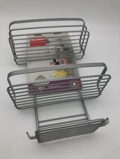 Używany, Półka prysznicowa METALTEX 'Viva', wygląd stali nierdzewnej, 23x12x38-47 cm, odporna na rdzę na sprzedaż  PL