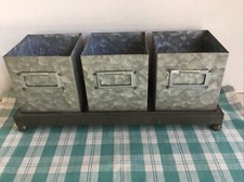 Galvanized metal trio for sale  Franklin