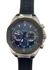 TECHNOS T8B85BB relógio de quartzo analógico de borracha preta excelente Japão, usado comprar usado  Enviando para Brazil