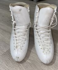 Botas blancas Edea Chorus 275 talla 9 figura patines de hielo con plumero y estiramientos para mujer segunda mano  Embacar hacia Argentina