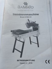 Bamato steintrennmaschine strm gebraucht kaufen  Neuental