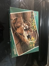 Quebra-cabeça Rose Art Prestige 1000 peças com dois adoráveis filhotes de beagle, usado comprar usado  Enviando para Brazil