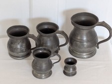 Antique pewter tankards for sale  SHREWSBURY