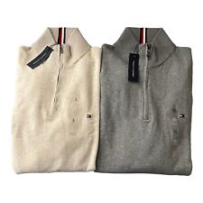 Tommy Hilfiger Męski sweter zapinany na zamek troyer beżowy lub szary rozmiar M - XXXL na sprzedaż  Wysyłka do Poland