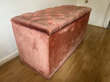 Vintage pink velvet for sale  ROWLEY REGIS