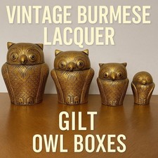Vintage burmese lacquer for sale  Sanford