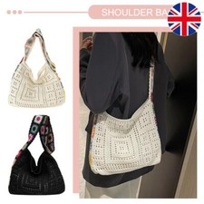 Bolsa feminina boho trançada bolsa tote de crochê bolsa tiracolo casual bolsa de data de trabalho comprar usado  Enviando para Brazil