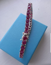 Ruby bracelet 925 for sale  BIRMINGHAM