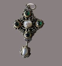 Jugendstil anhänger perlen gebraucht kaufen  Bad Endorf