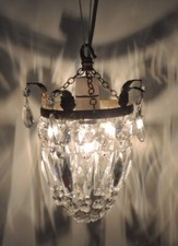 Usado, Deslumbrante lustre/pingente de cristal estilo bolsa vintage comprar usado  Enviando para Brazil