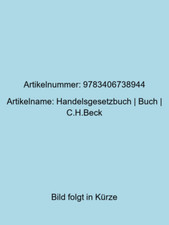 Handelsgesetzbuch buch . gebraucht kaufen  Wandlitz