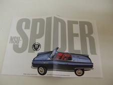 Nsu spider werbung gebraucht kaufen  Kleve