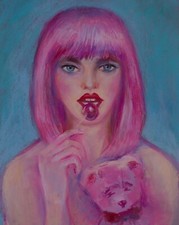 Quadro moderno donna usato  Terni