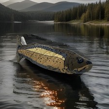 Forno de cozinha de peixe grande ou luva de grelha/cabine de pesca decoração lago pescador comprar usado  Enviando para Brazil