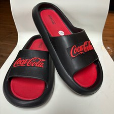 Sandálias masculinas Coca Cola slides tamanho 13 vermelho preto, usado comprar usado  Enviando para Brazil