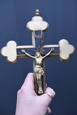 Large antique crucifix d'occasion  Montalieu-Vercieu