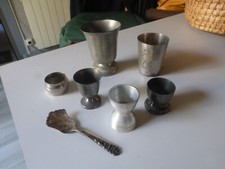Lot timbale coquetier d'occasion  Clermont-Ferrand-