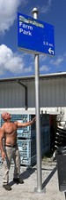 Aluminum sign pole for sale  Iva