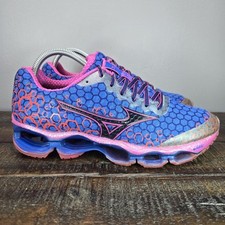Tênis de corrida Mizuno Wave Prophecy 3 feminino tamanho 9 academia azul rosa comprar usado  Enviando para Brazil