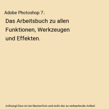 Adobe photoshop arbeitsbuch gebraucht kaufen  Trebbin