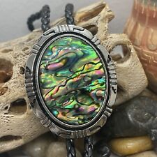 Gravata Abalone Shell presente de casamento pai prata Lariat bolo aniversário sudoeste ocidental comprar usado  Enviando para Brazil