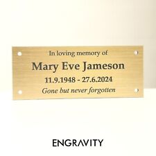 Engraved bench plaque for sale  BEVERLEY
